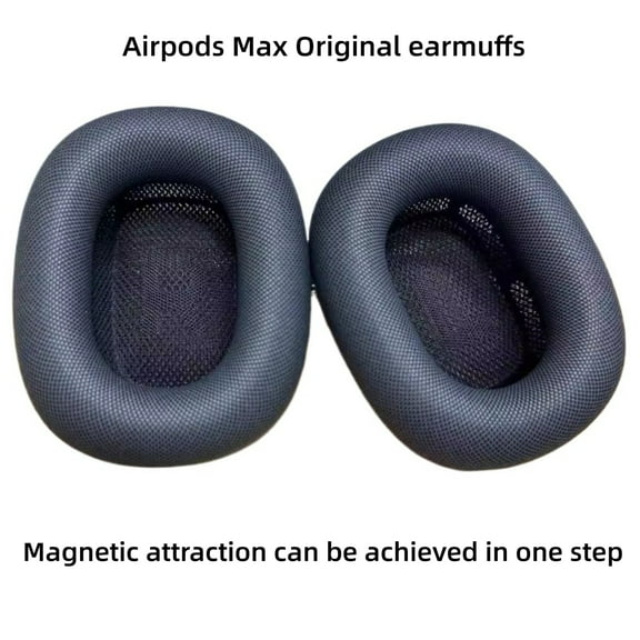Original Airpods Max Bluetooth Earphone Protective Cover Earcup Sponge Cover Earpad Accessories Compatible with All Models of AirPods Max 1/2 Generation