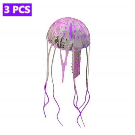 - Holiday Clearance 3Pcs LED Fantasy Jellyfish Lamp Round light effects Artificial Jellyfish Jelly Fish Tank Aquarium Mood Lamp for home decoration magic lamp for gift