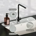 thumbnail image 3 of Kripyery Faucet Draining Mat Non-slip Silicone Quick Drying Splash-proof Foldable Modern Solid Color Bathroom Kitchen Sink Faucet Splash Guard Water Catcher Pad, 3 of 8