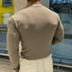thumbnail image 4 of Camiseta deportiva elástica de secado rápido para hombre, camiseta deportiva de manga larga a rayas de Color sólido para Fitness, baloncesto, correr, entrenamiento, a la moda, 4 of 5