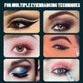 thumbnail image 4 of Multi-Use Makeup Tool: Green Eyeliner Brush + Brown & Black Eyeliner Gel, 1 Set - Arcbelle Eyeliner Set & Proof Eyeliners Kit with Silicone Brush Makeup Applicator Long Lasting Eas Makeup Organizers, 4 of 9