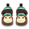 thumbnail image 2 of ikiki Monkey Squeaky Toddler Sandals | Brown, 2 of 8
