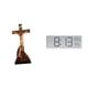 thumbnail image 1 of Estatua católica de la Madre María, figura de Jesús, cruz, escultura, reloj de pared digital, material PP, adecuado para el hogar, la oficina, el dorm, 1 of 8