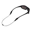 Cablz zipz adjustable sunglasses holder, black