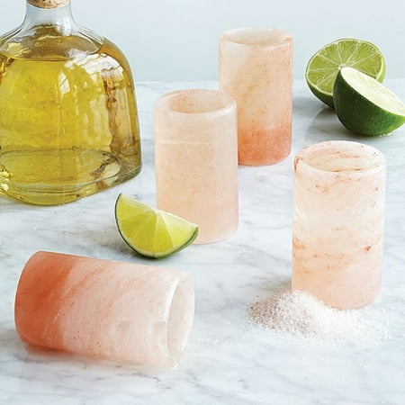 

XEOVHVLJ Clearance 4pc Tequila Shot Glasses - Pink Hima layan Sa lt Shot Glasses Natural Shot Glass