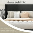 thumbnail image 5 of NNV King Size Platform Bed Frame with Linen Upholstered Wingback Headboard for Adults, Black, 5 of 6
