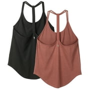 icyzone Workout Shirts Yoga Tops T-Back Running Tank Top