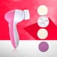 thumbnail image 4 of FELTECHELECTR Cepillo limpiador facial eléctrico para limpieza profunda de poros, para mujer y hombre, con 5 cabezales (rosa), 4 of 6