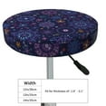 thumbnail image 4 of Susaid Stars And Gradient Colorful Snowflakes Print Elastic Bar Stool Cover Personalized Washable Stool Cover for Barbershop Home Bar Kitchen-13 inch, 4 of 7