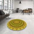 thumbnail image 4 of Ahgly Company Machine Washable Indoor Square Transitional Green Area Rugs, 7' Square, 4 of 7