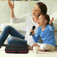 thumbnail image 4 of Wireless Microphone Bag Zipper Portable Sponge Pouch Anti-fall Storage Padded Case Dj Black Red, 4 of 5