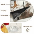 thumbnail image 6 of Round Rugs 3.3 Ft, Vintage Rooster Non Slip Area Rugs for Kitchen Bedroom Entryway, Retro Farmhouse Rooster Watercolor Washable Carpet Runner Rug Floor Mats for Bedroom Home Decor, 6 of 9