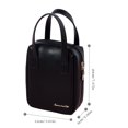 thumbnail image 3 of Neceser grande de PU con compartimentos, diseño de gran apertura para mujer, para bolso, 3 of 6