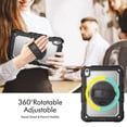 thumbnail image 3 of XYX pour iPad (A16)11e /10e Génération 11/10.9 Pouces 2025/2022 Étui, étui Rotative 360 Antichoc avec Support, Protecteur d'Écran, Sangle d'Épaule, Transparent, 3 of 7