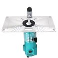 thumbnail image 3 of Router Table Insert Plate Detachable Removable Scaled Pre-drilled Plastic Rings Metal Trimming Machine Woodworking Bench Plates Accessories Black, 3 of 8