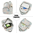 thumbnail image 5 of FORMRS Mini Backpack Purse for Women Travel Daypack Casual Shoulder Bag, Small Pink Pattern, 5 of 7
