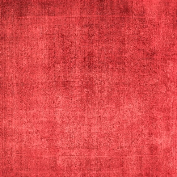 Ahgly Company Indoor Square Persian Red Traditional Area Rugs, 6' Square