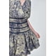 thumbnail image 5 of Vestido corto estampado clasico Roman Fashion /Juvenil, 21454 (Azul marino) azul marino M, 5 of 6