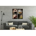 thumbnail image 2 of Wieco Art 4 Piece Red Wine Cups Modern Wall Art Dinning Room Abstract Canvas Prints Artwork Contemporary Vintage Pictures, 2 of 7