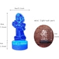 thumbnail image 2 of Mario Bros LED Anime Lamp 3D Illusion Beside Night Light 16 Color RGB Remote Desk Decor, 2 of 8