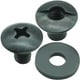 thumbnail image 1 of Tornillo negro Chicago – Kit de encuadernación de poste 1/8, 1/4, 3/8, 1/2 abierto ranurado trasero, 1 of 8