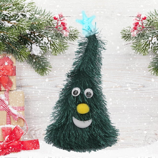 Christmas Tree Decor, Electric Christmas Tree, Bright Xmas Gift For Decoration Children 6in Christmas Tree With Light And Star