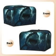 thumbnail image 3 of Haiem Undersea Shark Print Toaster Covers 4 Slice Wide Slot,Bread Dust Cover & Fingerprint Protection,Bread Machine Cover,Appliance Covers, 3 of 7