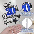 thumbnail image 2 of Topper para pastel de 20.º cumpleaños con glitter OffiCreative, 2 of 7