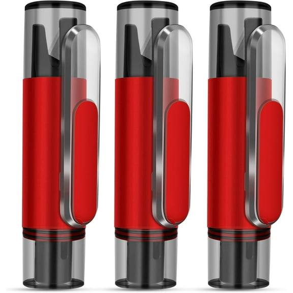 3pc Red Mini Car Safety Hammer, 2-in-1 Portable Spring-Loaded Window Breaker and Seatbelt Cutter Car Escape Tool for Land/Underwater Glass Breaker Survival Tool Car Emergency Accessories