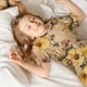 thumbnail image 5 of Balery Vintage Floral Butterfly Collage Conjunto de Pijama Infantil de Manga Corta con Estampado – Ropa de Dormir de Algodón Suave-XX-Large, 5 of 6