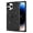 Black, variant on COCOMII Rectangle for iPhone 11 Pro Case, Matte Apricot Silicone