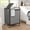 Grey-2Sec, variant on Laundry Sorter 4 Sections 48 Gal, Rolling Laundry Basket with Lockable Wheels and Lid, Laundry Hamper with 4 Separated Removable Bags Dirty Clothes Hamper for Laundry Room, Multicolor