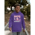 thumbnail image 2 of Super Sweet - Ice Cream Retro Fun Design Youth's Hoodie, 2 of 4