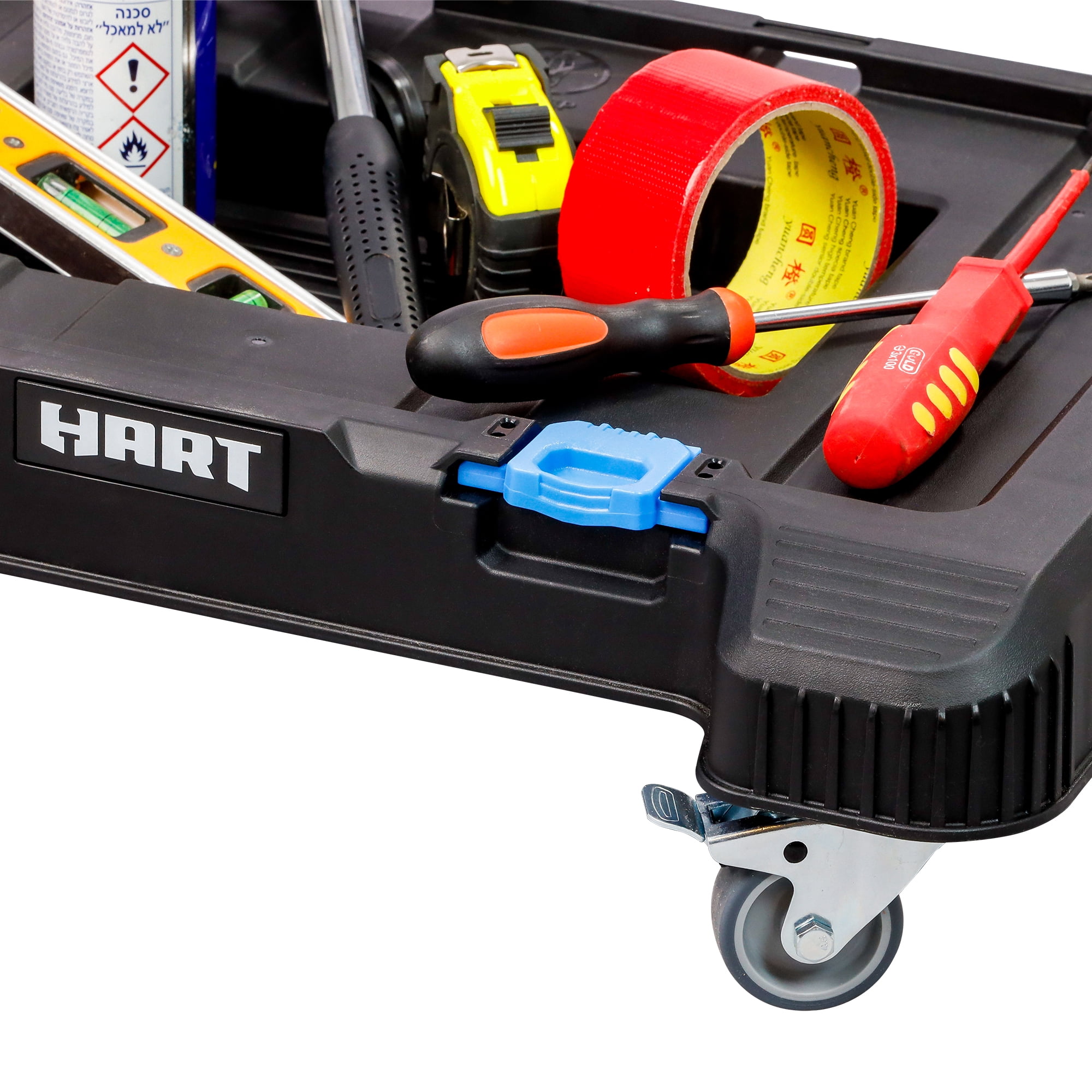 Hart Stack System Dolly with 4 Smooth Roll Wheels and Lockable Casters, 220 lb Capacity
