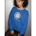 thumbnail image 2 of Love Myself Daisy Garland Sweatshirt Women -Image by Shutterstock, Female 3X-Large, 2 of 4
