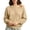 Khaki(New&Hot), variant on ZHYouNo Boundaries Womens Long Sleeve Sweatshirts Fleece Off Shoulder Casual Fall Winter Loose Fit Pullover Tops,Wine,Size L