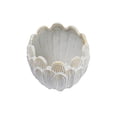 thumbnail image 6 of Bloomingville Debossed Stoneware Flower Shaped Planter in Reactive Glaze, Cream, 6 of 6