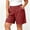 Red, variant on OGLCCG Plus Size Cotton Linen Shorts for Women Wide Leg Work Golf Shorts with Pockets Outdoor Active Summer Shorts for Women,White