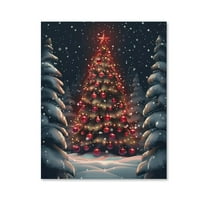 Strange Christmas Tree ,Thanksgiving Day Art Poster Canvas- Perfect for Wall Artrations, Dining Room Decor, Bedroom Art, Wall Decor Living Room, Wall Art, Frameless 8x10inch