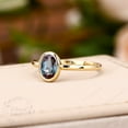 thumbnail image 3 of Oval Cut Alexandrite Engagement Ring 14K Yellow Gold Plated Ring Minimalist Promise Ring Solitaire Ring June Birthstone Ring Gemstone Wedding Ring, 3 of 4