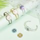 thumbnail image 2 of 10 piezas de bandejas de latón en 5 colores para brazaletes, compatibles con cabujones redondos de 25 mm para la creación de pulseras y joyería DIY para hombres y mujeres., 2 of 9