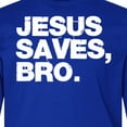 thumbnail image 4 of Inktastic Jesus Saves Bro Christian Long Sleeve Youth T-Shirt, 4 of 5