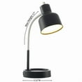 thumbnail image 4 of ZYLER- Led Desk Lamp With Catch-All Base & Ac Outlet Metal Gooseneck For Bedside Tables, 4 of 6
