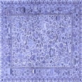 thumbnail image 1 of Ahgly Company Indoor Square Persian Blue Traditional Area Rugs, 6' Square, 1 of 4