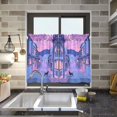 thumbnail image 4 of Yayeee Kitchen Curtains Tier Pair Light Filtering 27"x36" Rod Pocket Short Cafe Window Panel, Cat Walking in Street, 4 of 7