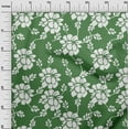 thumbnail image 3 of oneOone Cotton Poplin Green Fabric Jacobean Floral Silhouette Sewing Material Print Fabric By The Yard 56 Inch Wide, 3 of 4