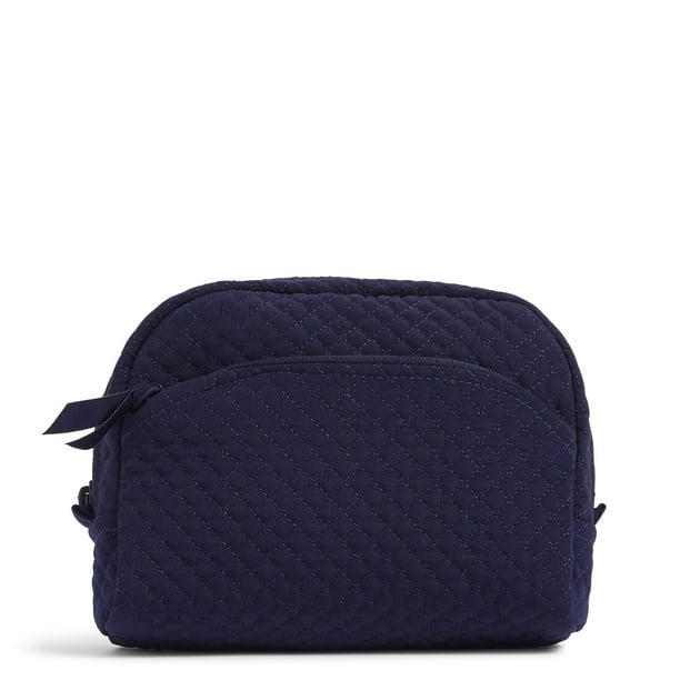 Bolsa organizadora de cosméticos y maquillaje Vera Bradley de microfibra azul marino