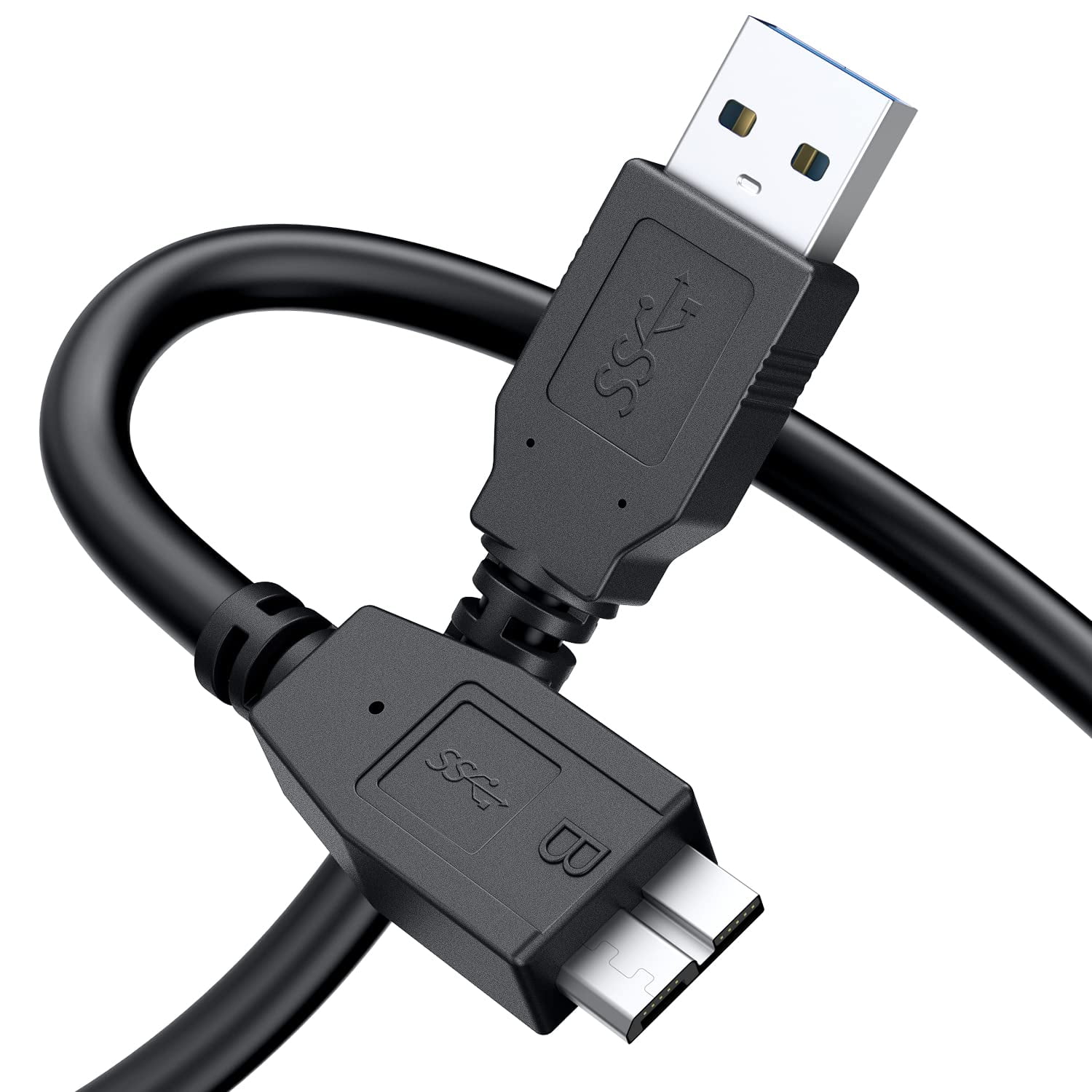 External Hard Drive Cable, Micro External Hard Drive Cord USB3.0 Type A Male to Micro B Cord - Walmart.com