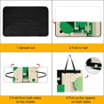 thumbnail image 4 of Colored Grid Geometry Outdoor Picnic Blanket, Foldable Waterproof Beach Mat, Portable Beach Blanket for Beach Camping, Hiking, Family Concerts, 4 of 8