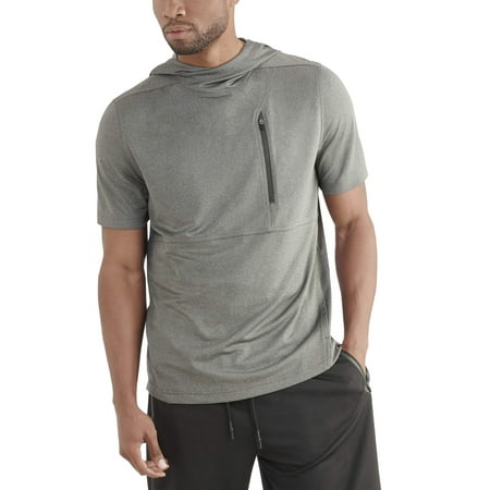 Big Mens Hoodie - Big Men's Short Sleeve Hoodie